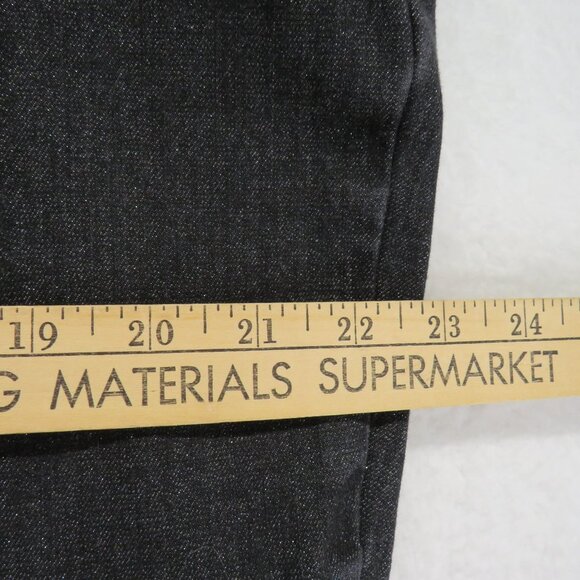 Diane Gilman DG2 Jeans Womens Size 22W Black Glitter Denim Straight Leg - Picture 10 of 13